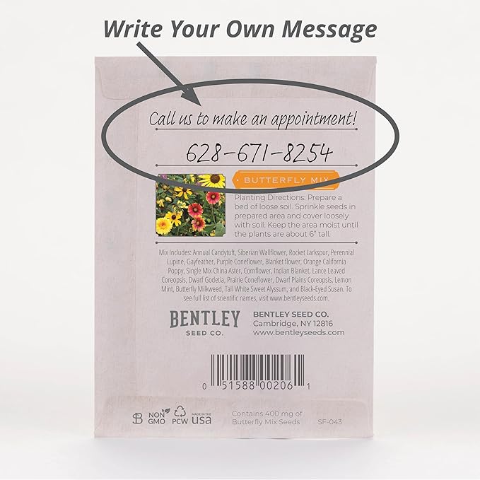 Bentley Seeds Grow with Us Pre Filled Butterfly Mix Seed Packets - Image 4