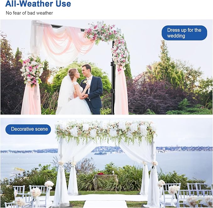 Jiang&Rong Backdrop Stand Kit - 10ft x 8.5ft Adjustable Photo Background Stand - Image 6