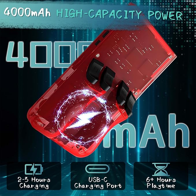 R36MAX Handheld Game Console, 40000+ Games Retro Gaming Console, 256GB TF Card - Image 5