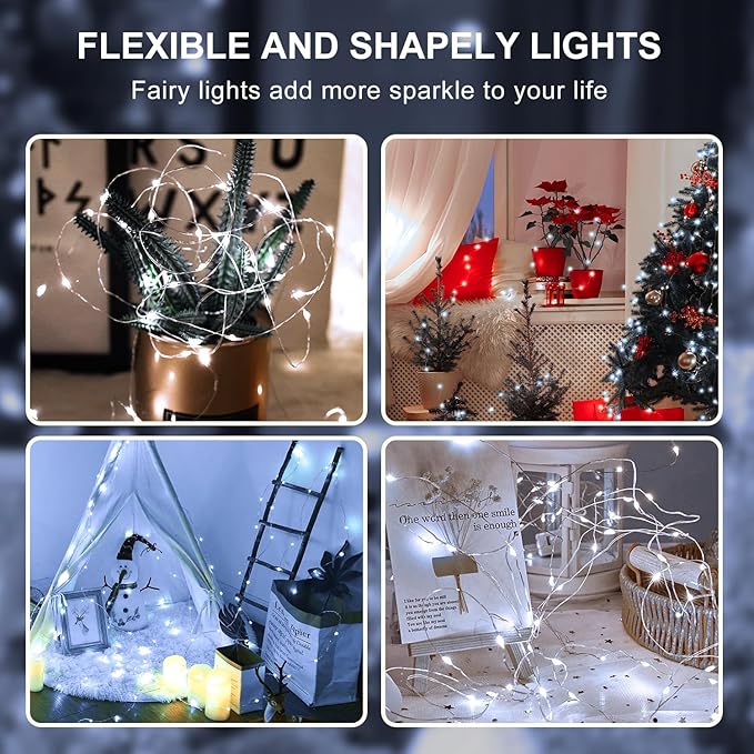 Aogist 50 Pack Fairy Lights 3 Modes 7ft 20 LED Waterproof, Battery Operated - Image 7