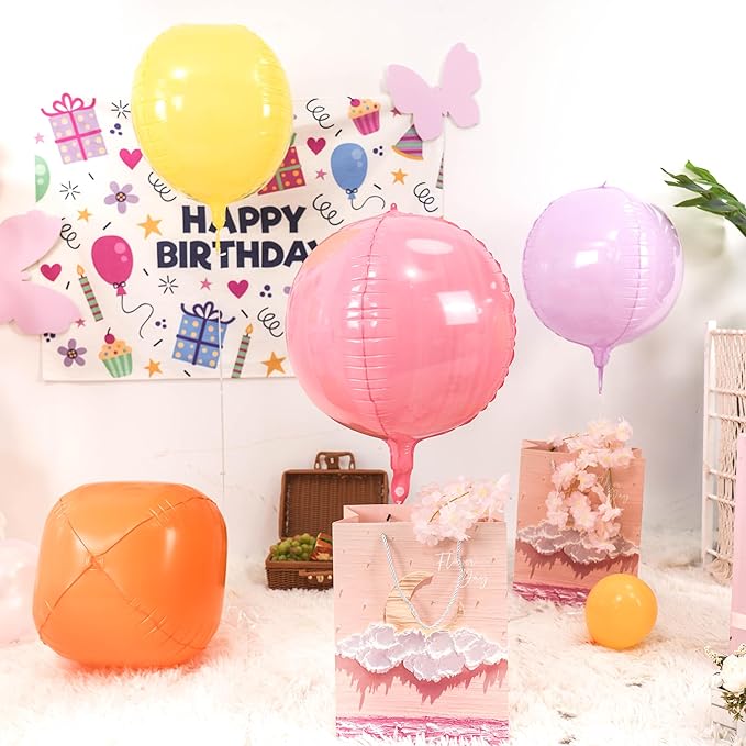 Giant 4D Foil Balloons, 22 Inch Big Round Foil Balloon - Image 3