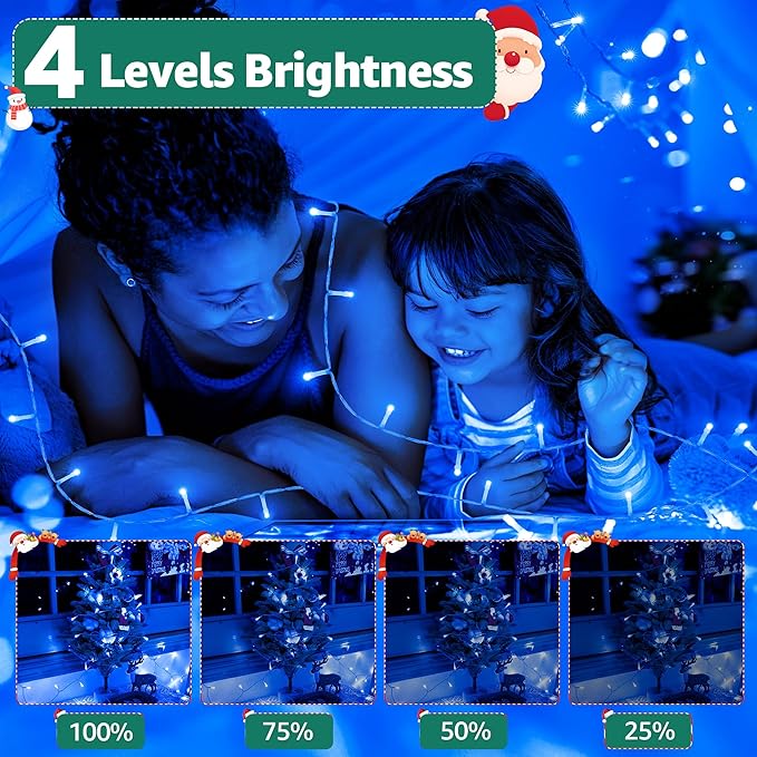 Christmas Lights Outdoor Waterproof, 196 FT 600 LED String Lights - Image 5