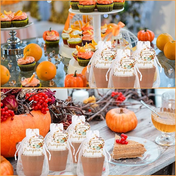 Ctosree 50 Sets Fall Baby Shower Seed Packet - Image 5