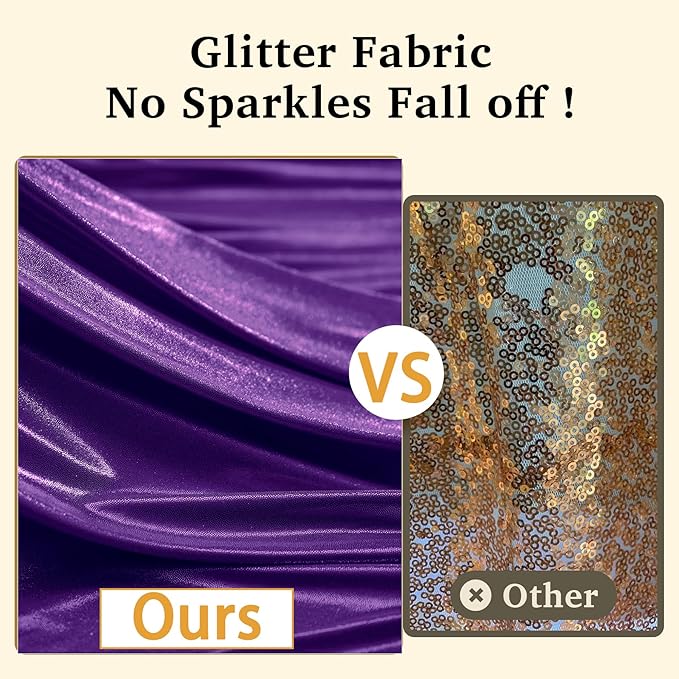 20ftx10ft Purple Sequin Backdrop Curtain Panels - Image 2