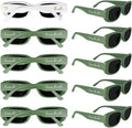 Bride's Babes Bachelorette Sunglasses, Bridesmaid Sunglasses, 10 Pack Rectangle by Unknown