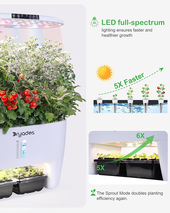 Hydroponic Growing System Kit 16 Pods, Smart Herb Garden - Image 7