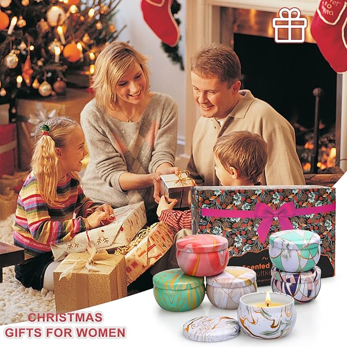 6 Pack Scented Candles Gifts Set, Aromatherapy Candles - Image 2