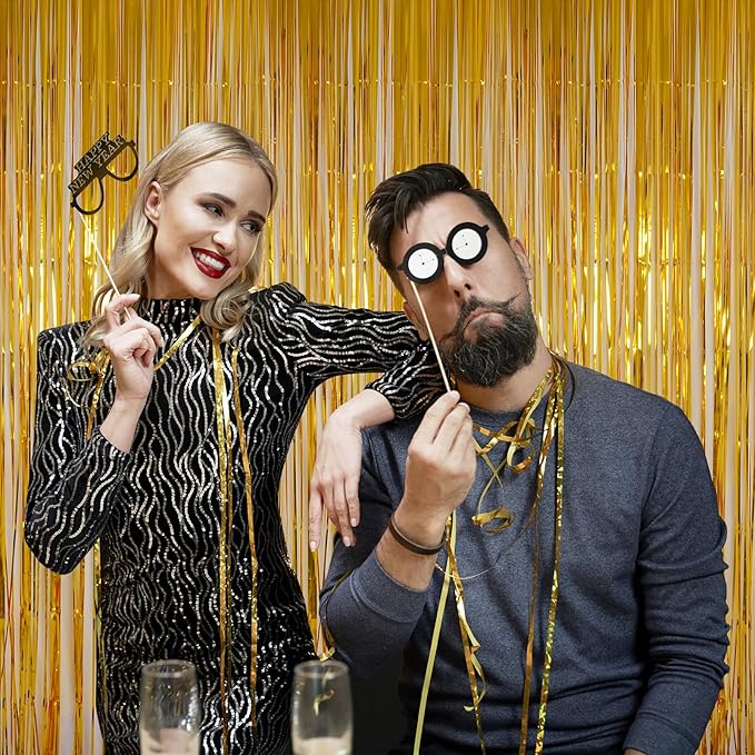 Foil Fringe Curtains Party Decorations - Image 2