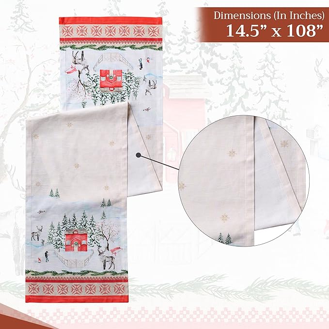 Maison d' Hermine Table Runner 100% Cotton Single Layer Table Runners 108 - Image 4