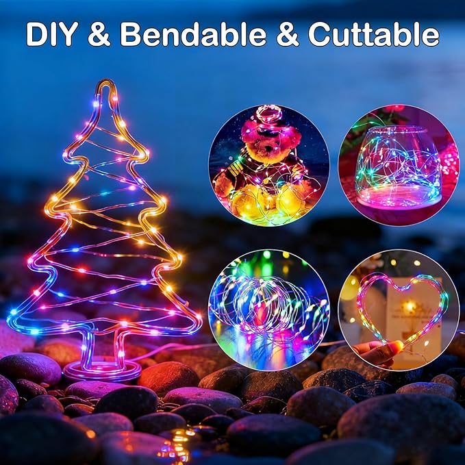 ZNYCYE 6 Pack Fairy Lights Battery Operated, 8.2 Ft 50 LED - Image 6