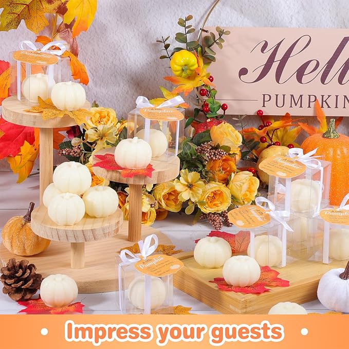 30 Set Pumpkin Soap Baby Shower Favors, Mini Pumpkin Soap Baby Shower - Image 6