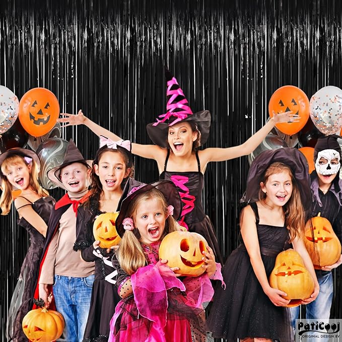 Halloween Decorations Black Streamers - Image 4