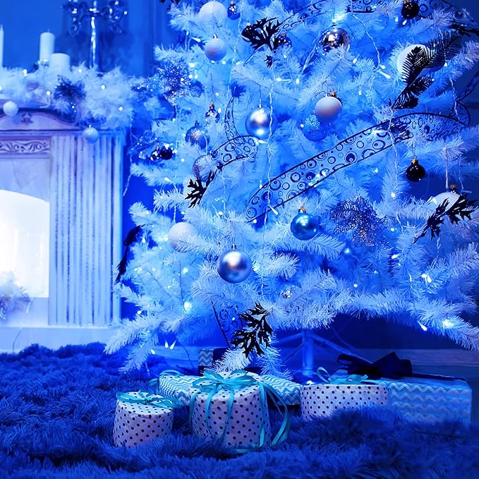 JMEXSUSS 163 FT 500 LED Blue Christmas Lights Outdoor, Waterproof Blue String - Image 5