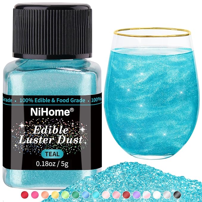 NiHome Edible Food-Grade Glimmer Powder Glitter Luster Dust Metallic Food by NiHome