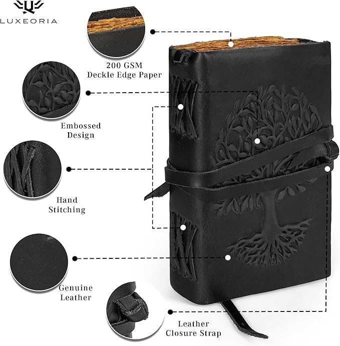 LUXEORIA Tree Of Life Leather Journal - Image 5
