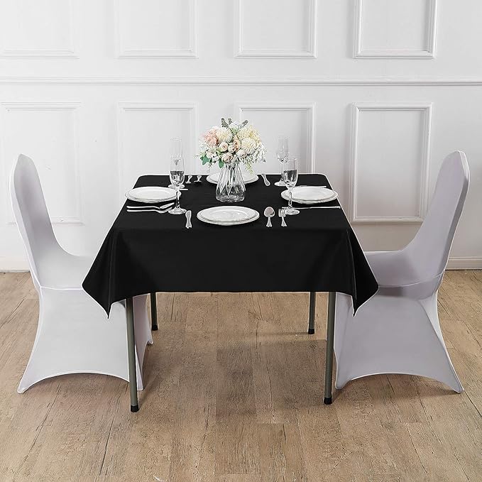 Cupuamon Square Tablecloth 90x90 inch Washable Polyester Fabric Table Cloth - Image 6