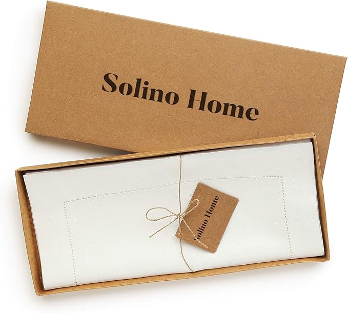Solino Home Linen Ivory Table Runner 90 Inches Long - Image 6