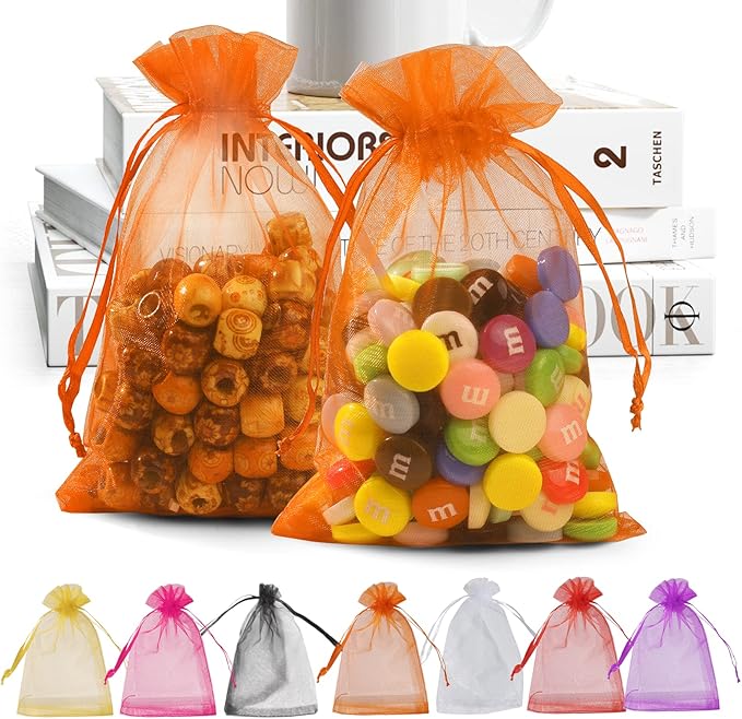 ANZNKU 100 Pack Organza Bags by ANZNKU