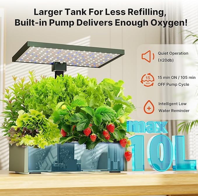 SUNCOZE Hydroponics Growing System Kit 20 Pods, Indoor Herb Garden - Image 4
