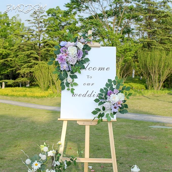 Pack of 2 Artificial Flowers for Backdrop Decoration, Wedding Arch Flowers - Image 2