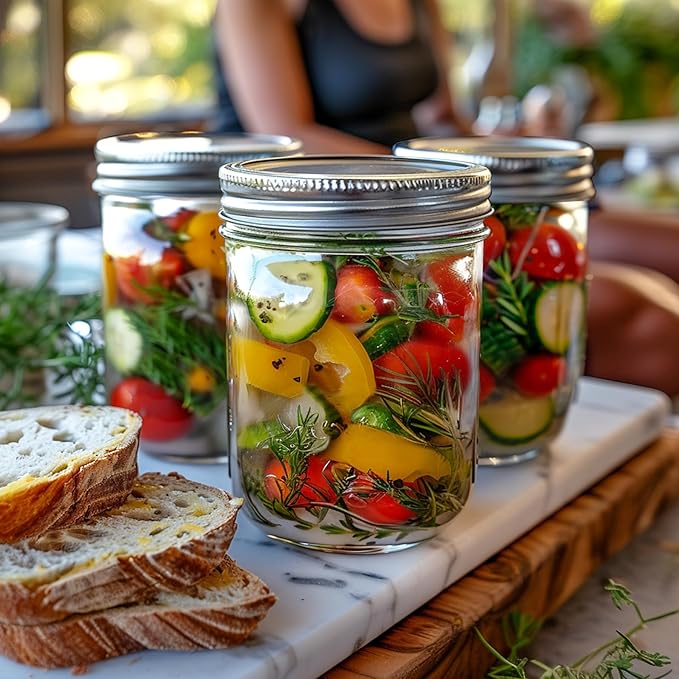 ComSaf Wide Mouth Mason Jars 16 oz - Image 7