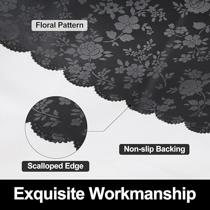 Smiry Rectangle Table Cloth, Waterproof Heavy Duty Vinyl Tablecloths, Wipeable - Image 5