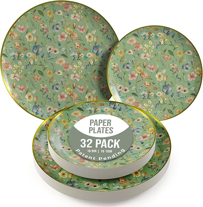 Trendables Heavy Duty Paper Plates Set by Trendables