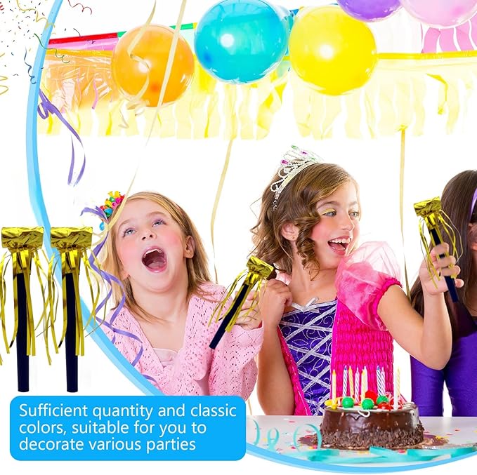 24 Pieces Party Squawkers Gold Noise Makers - Image 3