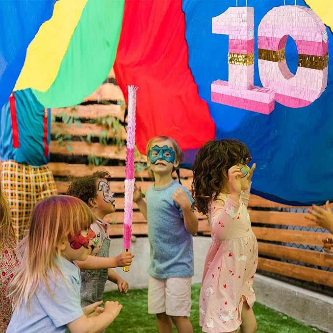 PCFING 20 Inch Number 0 Piñata Pink Gold - Image 5