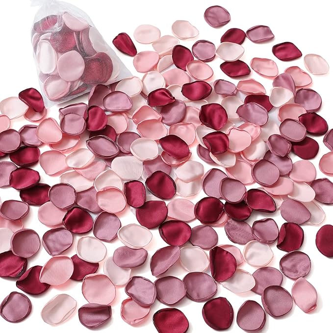 Serwalin 500pcs Silk Rose Petals Artificial Flowers Petals by Serwalin