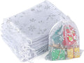 jijAcraft 5x7 Inch Christmas Organza Bags by jijAcraft