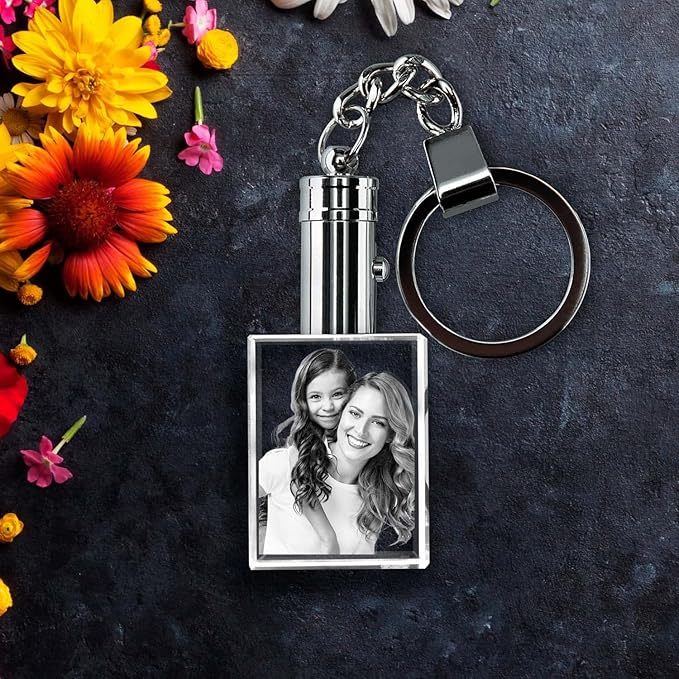 ArtPix 3D Crystal Photo Custom Keychain Picture, Customized Personalized Gift - Image 6