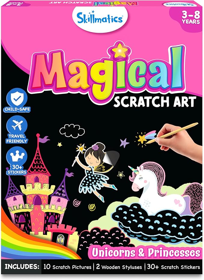 Skillmatics Scratch Art Book for Kids by Skillmatics