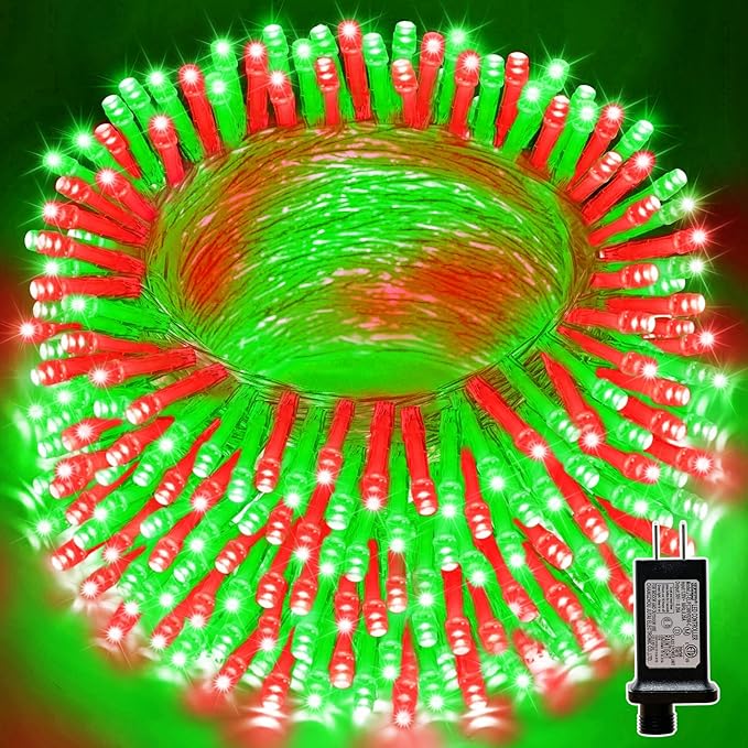LAMPHOME 66ft Christmas Decorative Mini Lights, 200 LED Transparent Wire Fairy by ULL
