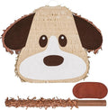 Dog Pinatas Bundle with a Blindfold and a Bat, Animal Theme Party, Puppy Pinata by Birchio