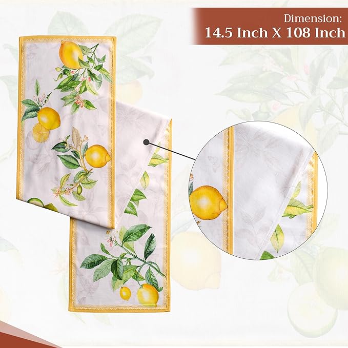 Maison d' Hermine Table Runner 100% Cotton Double Layer Table Runners 108 - Image 4