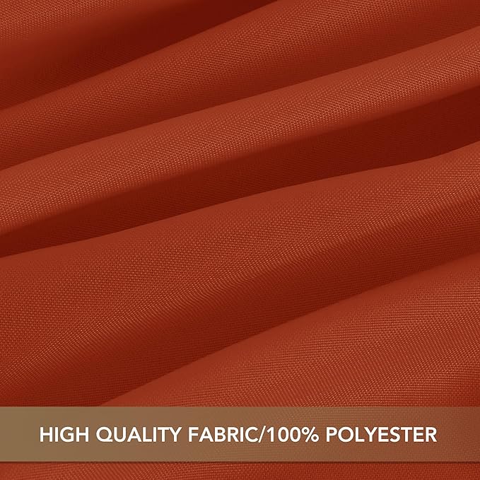 sancua Small Square Tablecloths 36x36 Inch Rust - Image 6