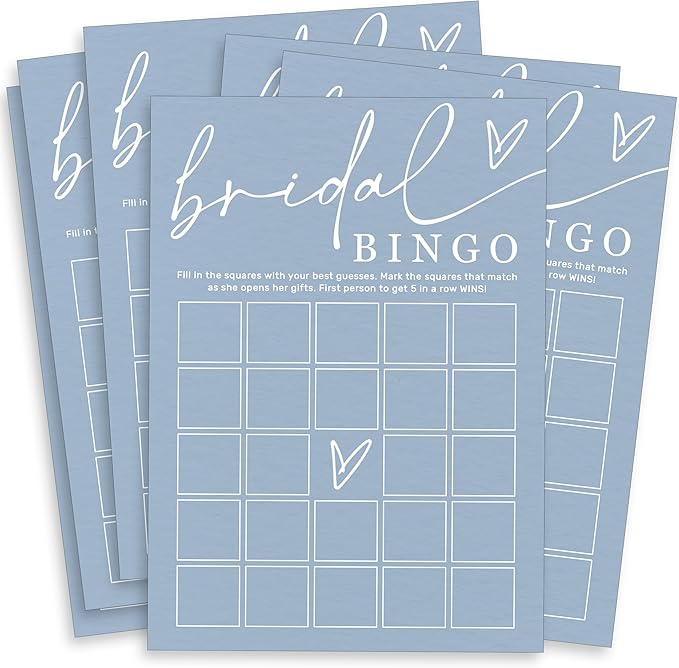Fun Bridal Shower Bingo Games Set by Unknown