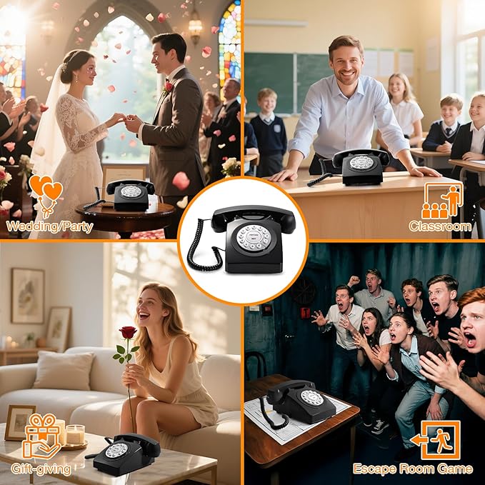Guest Book Audio Wedding Phone, Record Voice Messages, Retro Guest Book - Image 2