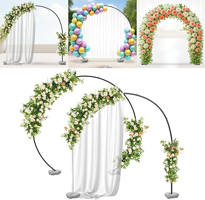 VerdeVista Convertible 6.5 FT Round Backdrop Stand by VerdeVista