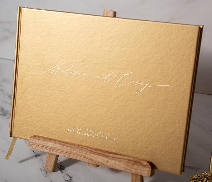 MUUJEE Personalized Guestbook in Gold - Image 7