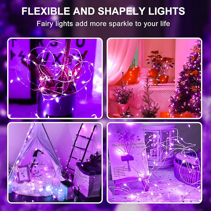 Aogist 50 Pack Fairy Lights 3 Modes 7ft 20 LED Waterproof, Battery Operated - Image 7