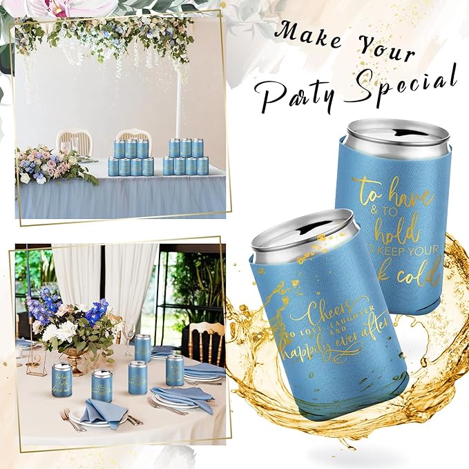50 Pieces Wedding Can Cooler Bulk Engagement Party Favors - Image 4