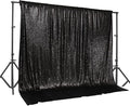 PartyDelight Black Sequin Backdrop 20Ft x10 Ft Photography Curtain Special by PartyDelight