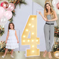 4ft Marquee Number 4, Light Up Sign by GGPL