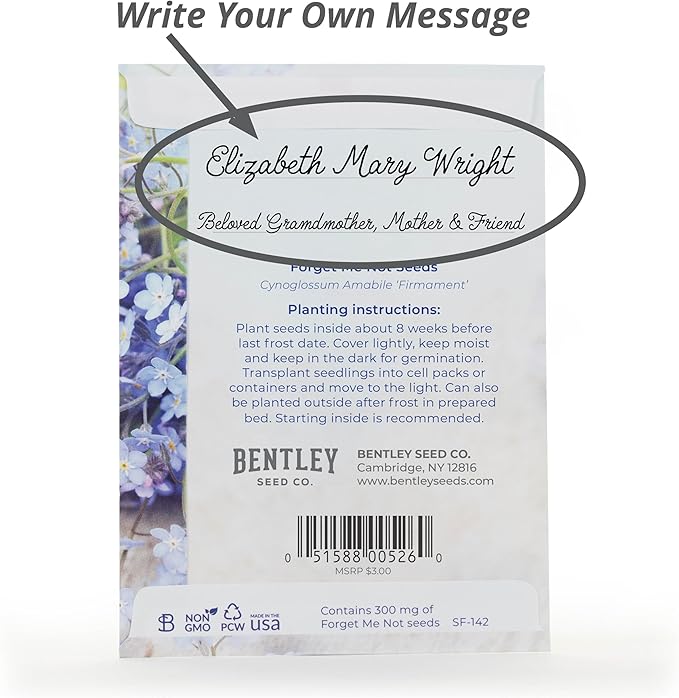Bentley Seed Co. | in Remembrance Love Left Behind Non-GMO, Non-Coated Forget - Image 4