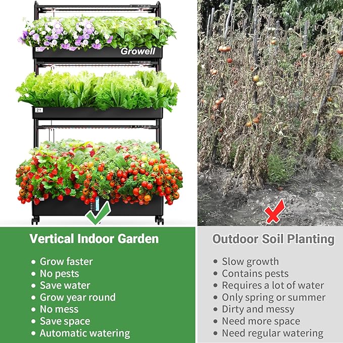 Large Hydroponics Growing System Kit, 90 Pods Vertical Hydroponic Garden - Image 8