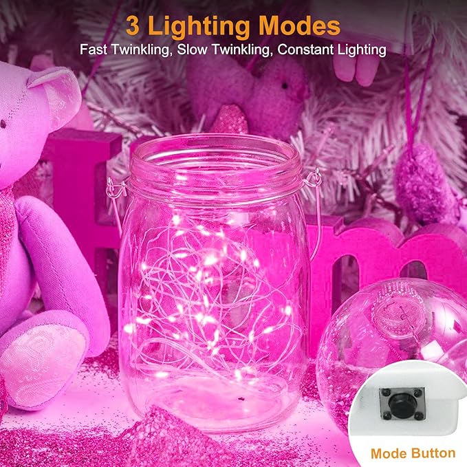 btfarm 30 Pack Fairy Lights Battery Operated, Valentine's Day Lights 7ft 20 Led - Image 4