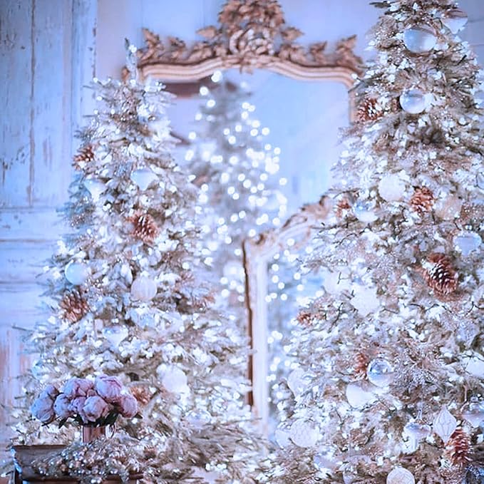 JMEXSUSS 250 LED White Christmas Lights Indoor Outdoor, 91.5ft Connectable - Image 3