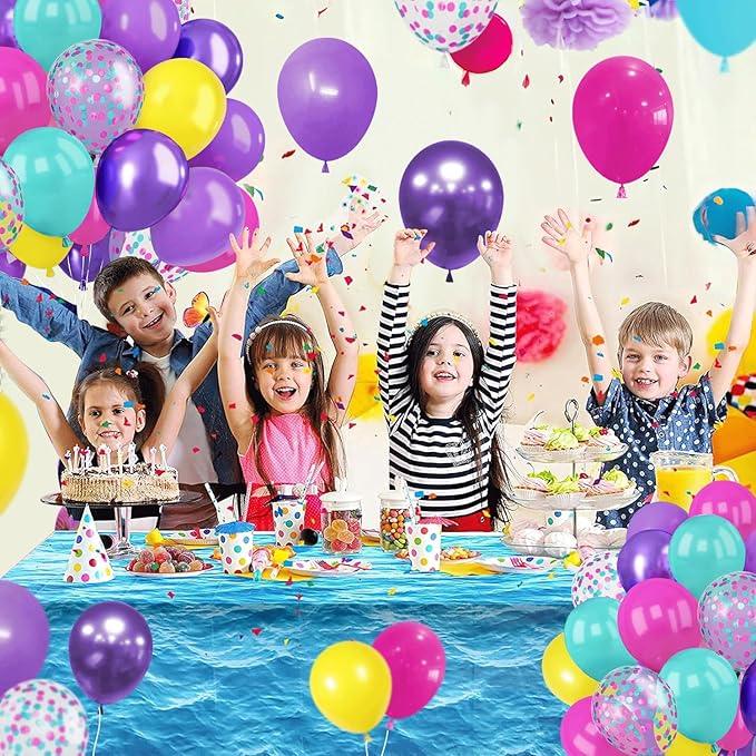 Pink Blue Purple Balloons - Image 3